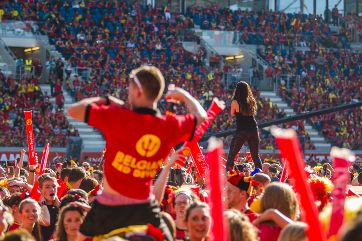 Love the samba - Belgie - Rusland @ Ghelamco arena Gent, picture 44, photographed by sven dullaert,   - FrontView Magazine
