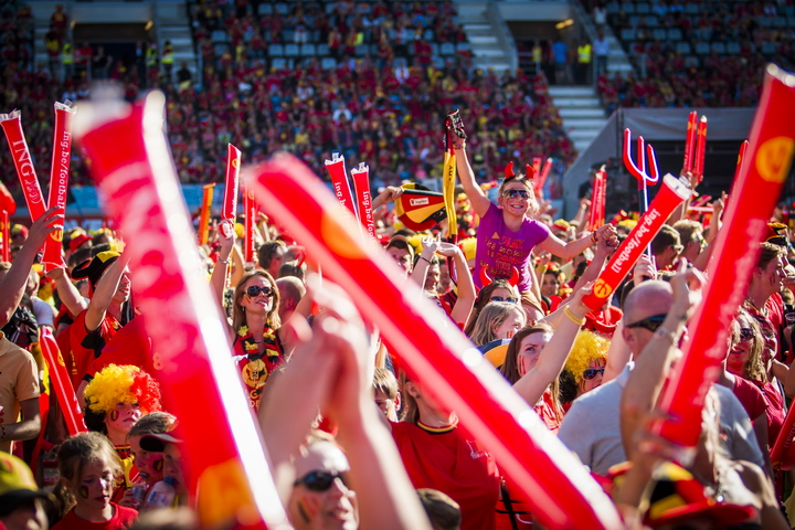 Love the samba - Belgie - Rusland @ Ghelamco arena Gent, picture 45, photographed by sven dullaert,   - FrontView Magazine