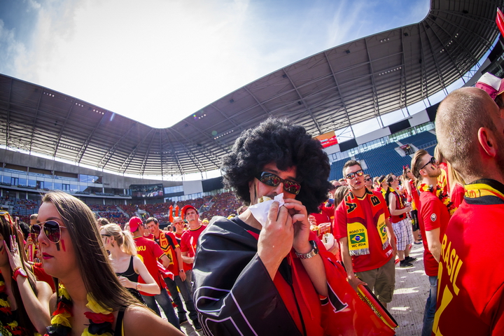 Love the samba - Belgie - Rusland @ Ghelamco arena Gent, picture 50, photographed by sven dullaert,   - FrontView Magazine