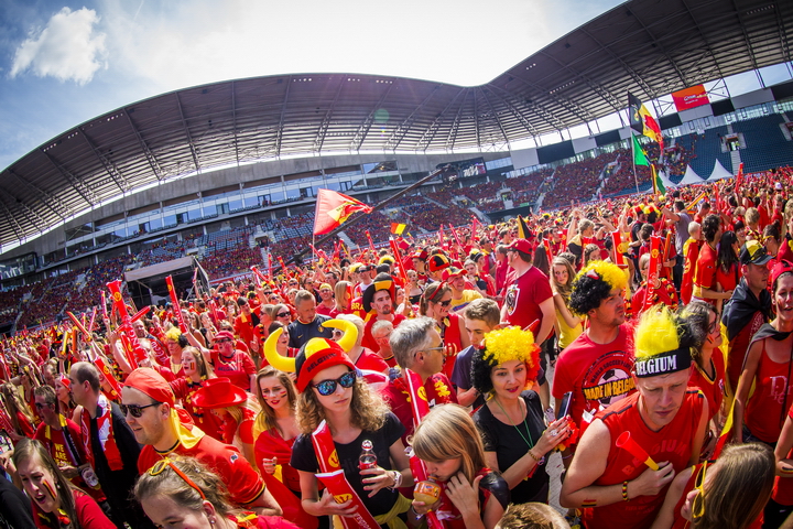 Love the samba - Belgie - Rusland @ Ghelamco arena Gent, picture 51, photographed by sven dullaert,   - FrontView Magazine