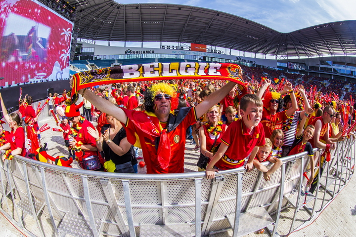 Love the samba - Belgie - Rusland @ Ghelamco arena Gent, picture 52, photographed by sven dullaert,   - FrontView Magazine