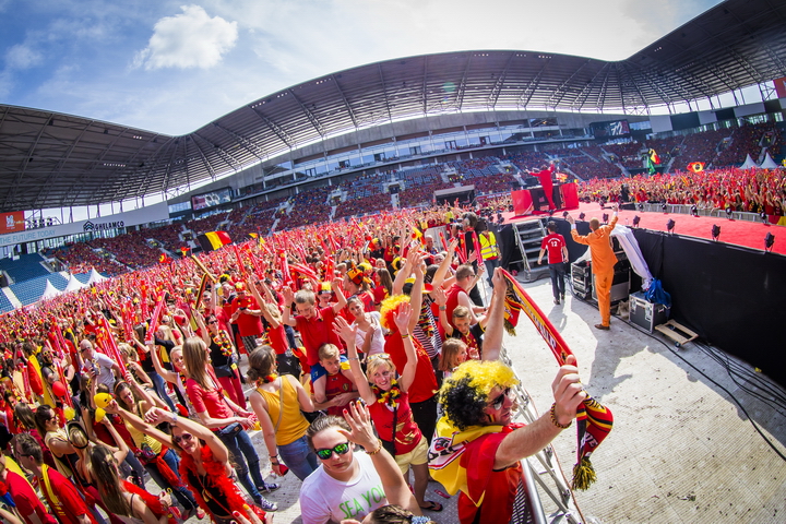 Love the samba - Belgie - Rusland @ Ghelamco arena Gent, picture 53, photographed by sven dullaert,   - FrontView Magazine