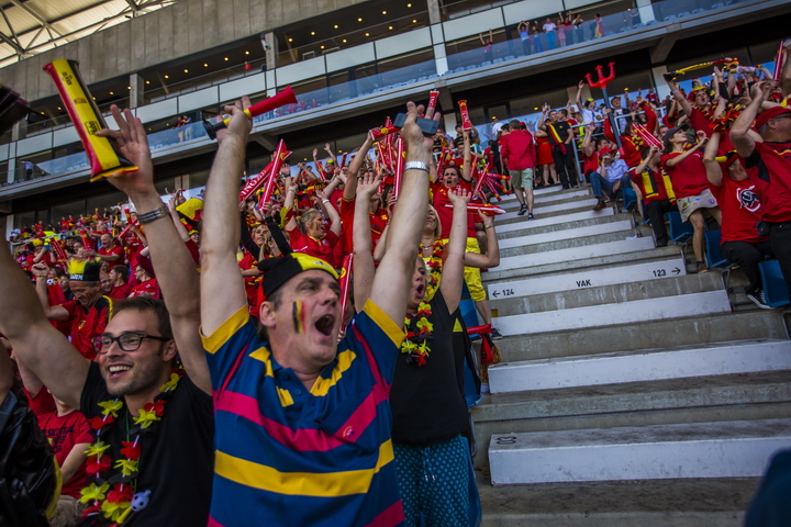 Love the samba - Belgie - Rusland @ Ghelamco arena Gent, picture 59, photographed by sven dullaert,   - FrontView Magazine