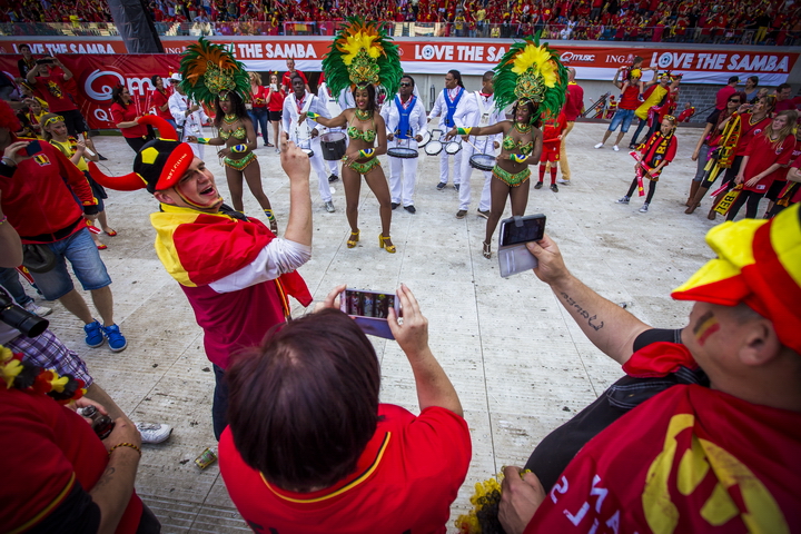 Love the samba - Belgie - Rusland @ Ghelamco arena Gent, picture 60, photographed by sven dullaert,   - FrontView Magazine