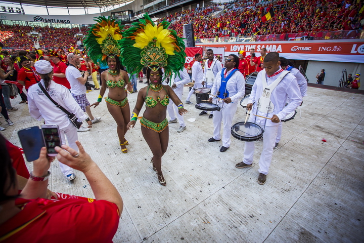 Love the samba - Belgie - Rusland @ Ghelamco arena Gent, picture 62, photographed by sven dullaert,   - FrontView Magazine