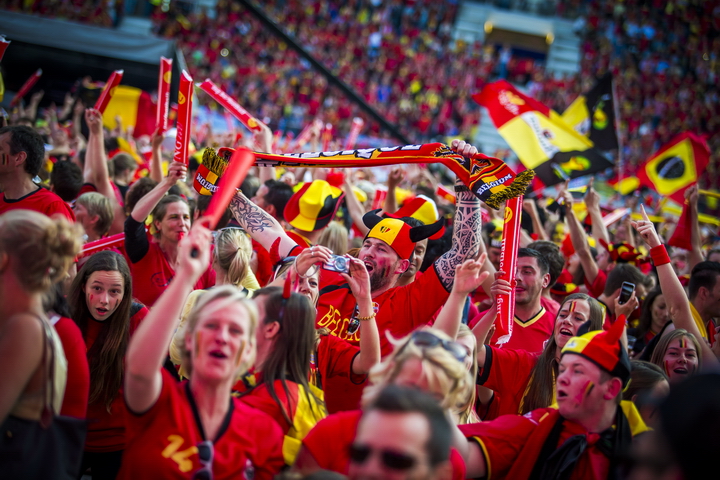 Love the samba - Belgie - Rusland @ Ghelamco arena Gent, picture 67, photographed by sven dullaert,   - FrontView Magazine