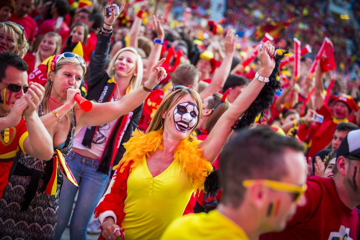 Love the samba - Belgie - Rusland @ Ghelamco arena Gent, picture 69, photographed by sven dullaert,   - FrontView Magazine