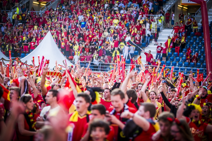 Love the samba - Belgie - Rusland @ Ghelamco arena Gent, picture 70, photographed by sven dullaert,   - FrontView Magazine