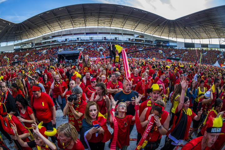 Love the samba - Belgie - Rusland @ Ghelamco arena Gent, picture 71, photographed by sven dullaert,   - FrontView Magazine