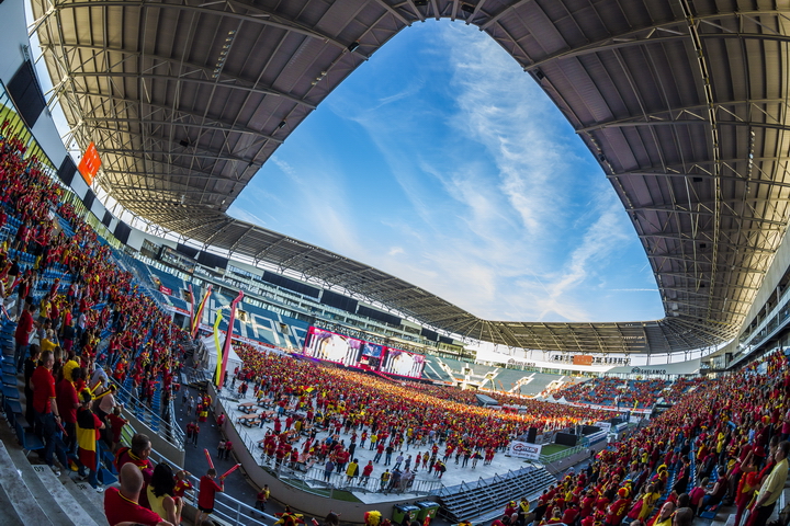 Love the samba - Belgie - Rusland @ Ghelamco arena Gent, picture 74, photographed by sven dullaert,   - FrontView Magazine