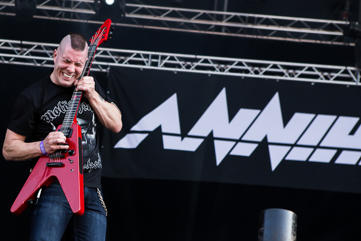 Annihilator @ Hellfest 2014, foto 3, foto's door Dorien Goetschalckx - FrontView Magazine