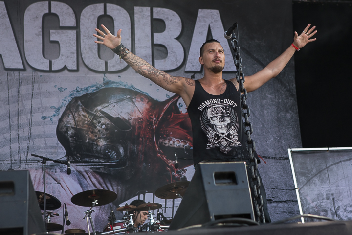 Dagoba @ Hellfest 2014, foto 1, foto's door Dorien Goetschalckx - FrontView Magazine