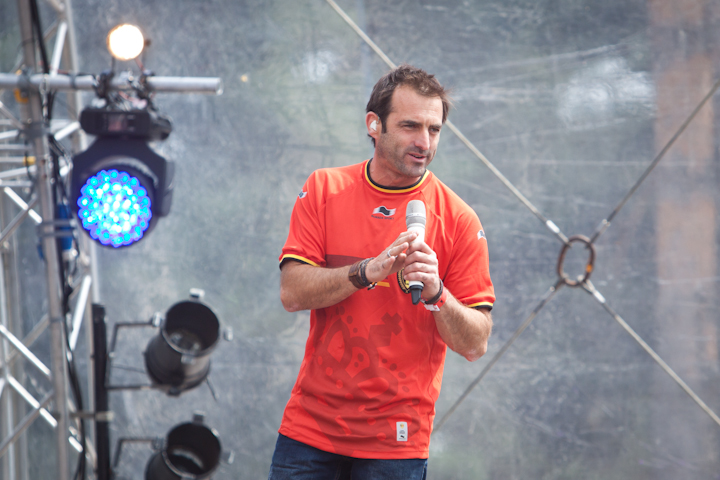 De Romeo's & Sam Gooris @ pennenzakkenrock 2014, foto 1, foto's door Carine Wouters - FrontView Magazine