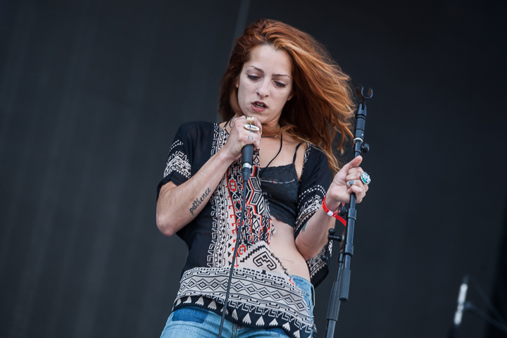 Lez Zeppelin @ Hellfest 2014, picture 1, photographed by Dorien Goetschalckx - FrontView Magazine