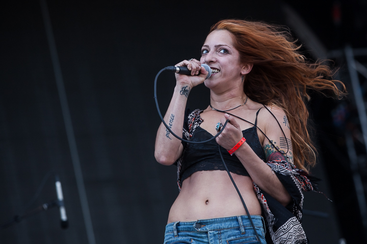 Lez Zeppelin @ Hellfest 2014, picture 8, photographed by Dorien Goetschalckx - FrontView Magazine
