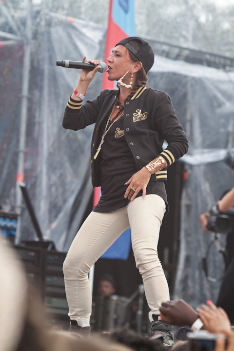 Slongs Dievanongs @ pennenzakkenrock 2014, foto 3, foto's door Carine Wouters - FrontView Magazine