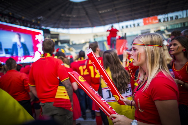 Love the samba - België - Zuid Korea @ Ghelamco arena Gent, picture 3, photographed by sven dullaert - FrontView Magazine