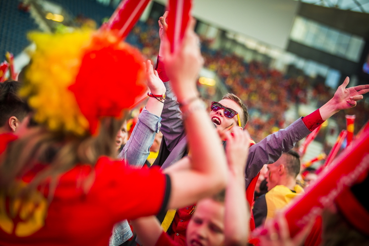 Love the samba - België - Zuid Korea @ Ghelamco arena Gent, picture 14, photographed by sven dullaert - FrontView Magazine