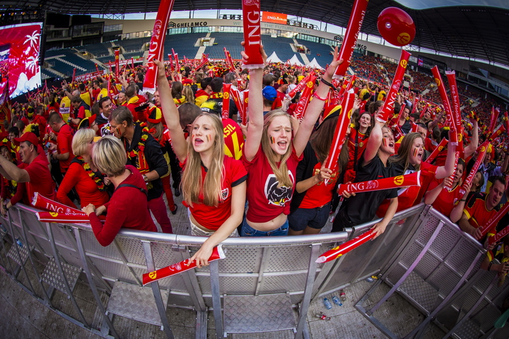 Love the samba - België - Zuid Korea @ Ghelamco arena Gent, picture 17, photographed by sven dullaert - FrontView Magazine