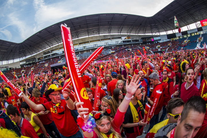 Love the samba - België - Zuid Korea @ Ghelamco arena Gent, picture 22, photographed by sven dullaert - FrontView Magazine