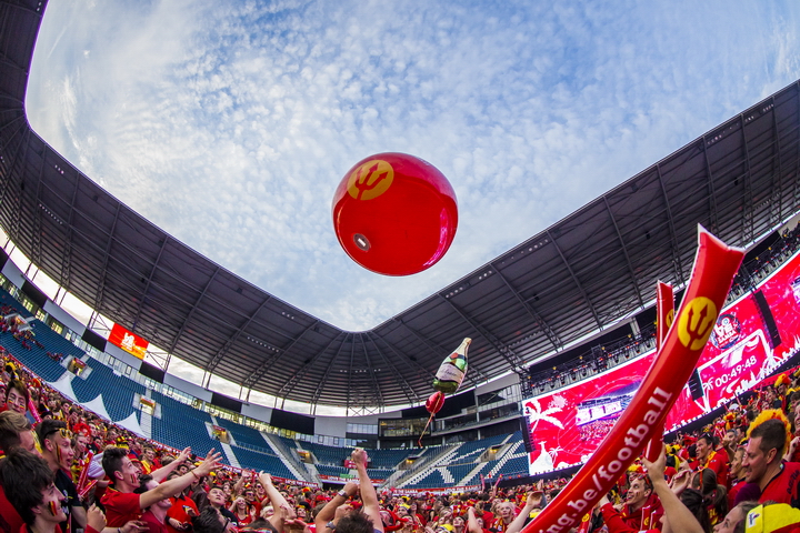 Love the samba - België - Zuid Korea @ Ghelamco arena Gent, picture 28, photographed by sven dullaert - FrontView Magazine