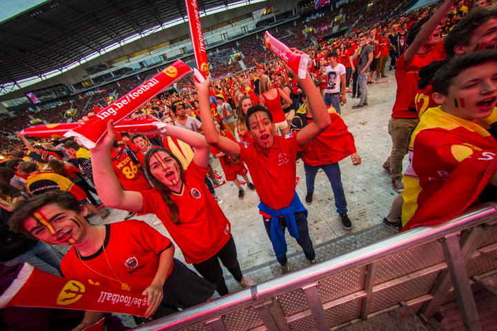 Love the samba - België - Zuid Korea @ Ghelamco arena Gent, picture 38, photographed by sven dullaert - FrontView Magazine