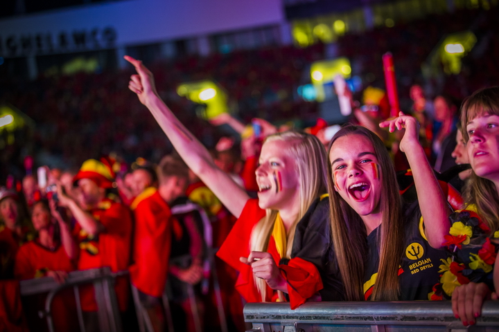 Love the samba - België - Zuid Korea @ Ghelamco arena Gent, picture 71, photographed by sven dullaert - FrontView Magazine