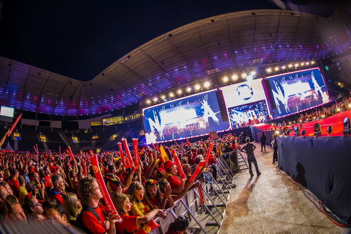 Love the samba - België - Zuid Korea @ Ghelamco arena Gent, picture 75, photographed by sven dullaert - FrontView Magazine
