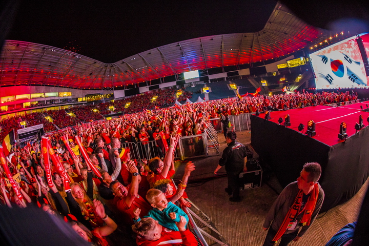 Love the samba - België - Zuid Korea @ Ghelamco arena Gent, picture 92, photographed by sven dullaert - FrontView Magazine
