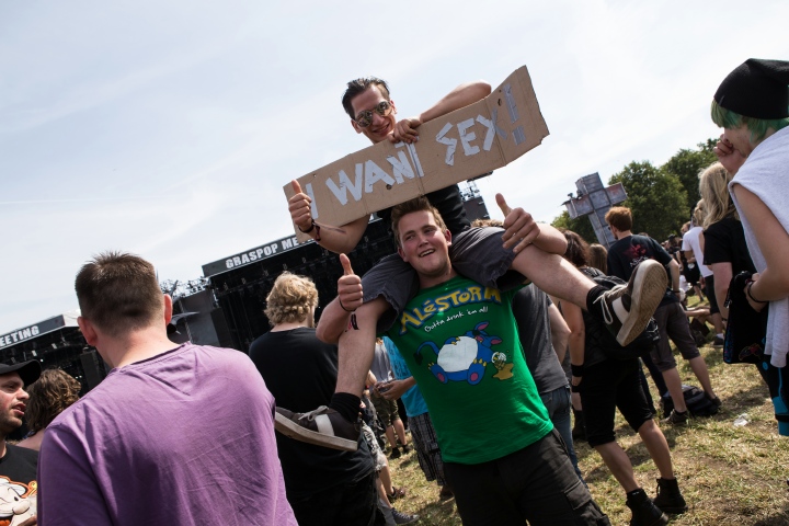 Sfeer & Publiek op vrijdag @ Graspop Metal Meeting 2014, picture 11, photographed by Dorien Goetschalckx, Elsy Roymans, Jens Dehaes, Koen Van Den Broeck, Peter Dejongh, Stijn Verbruggen - FrontView Magazine