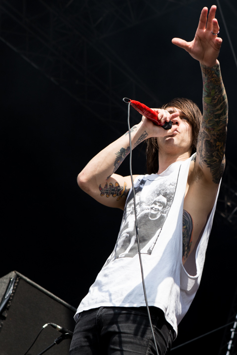 Blessthefall @ Vainstream Rockfest 2014, picture 3, photographed by Dorien Goetschalckx - FrontView Magazine