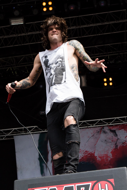 Blessthefall @ Vainstream Rockfest 2014, picture 15, photographed by Dorien Goetschalckx - FrontView Magazine