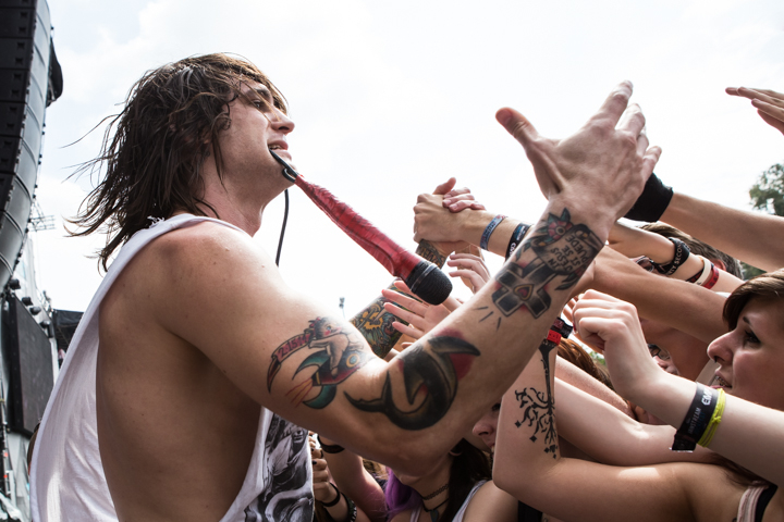 Blessthefall @ Vainstream Rockfest 2014, picture 18, photographed by Dorien Goetschalckx - FrontView Magazine