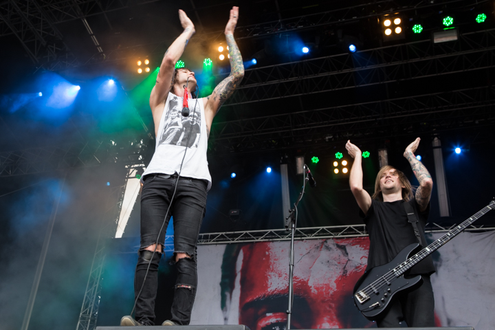 Blessthefall @ Vainstream Rockfest 2014, picture 25, photographed by Dorien Goetschalckx - FrontView Magazine