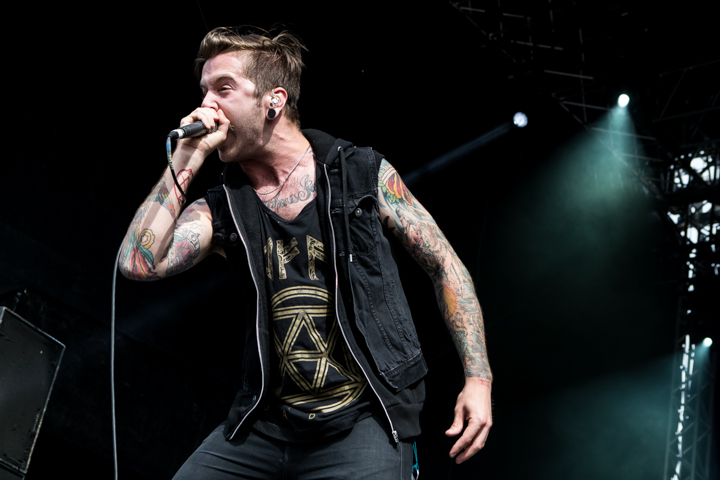 Bury Tomorrow @ Vainstream Rockfest 2014, picture 1, photographed by Dorien Goetschalckx - FrontView Magazine