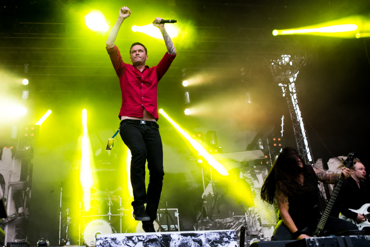 Heaven Shall Burn @ Vainstream Rockfest 2014, picture 7, photographed by Dorien Goetschalckx - FrontView Magazine