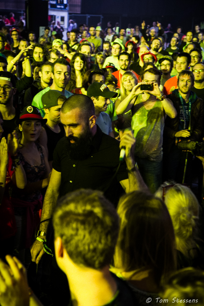 Dans Le Sac & Scroobius Pip @ Les Ardentes 2014, picture 4, photographed by Tom Stessens - FrontView Magazine