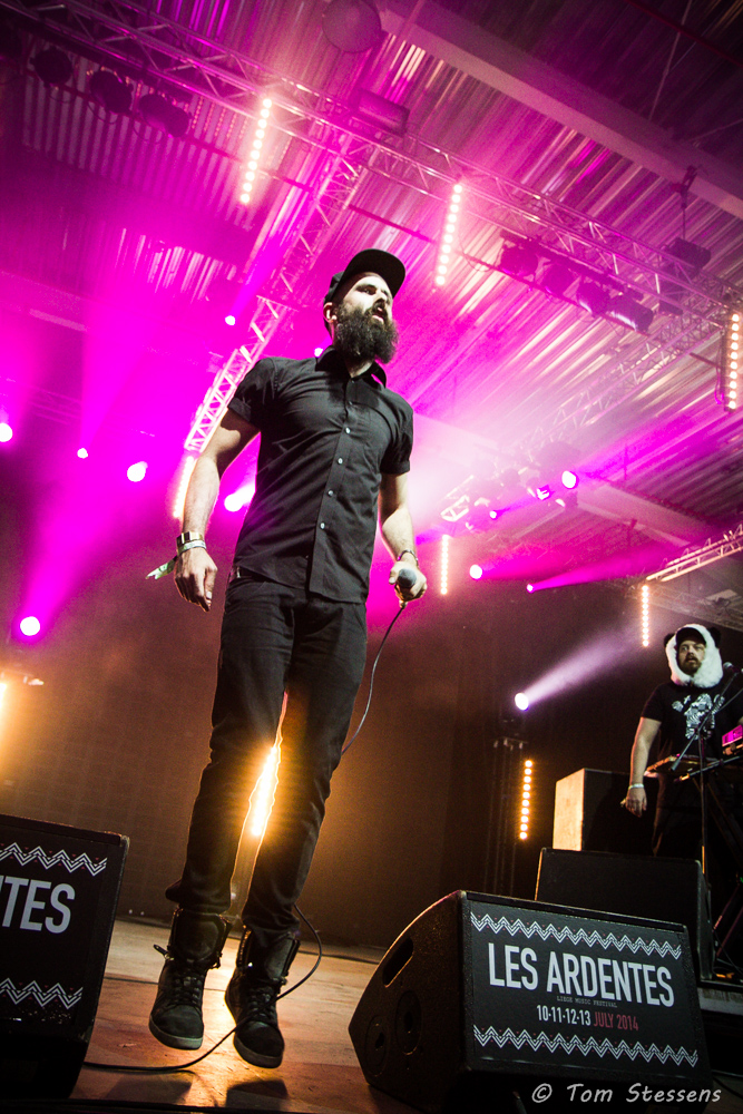 Dans Le Sac & Scroobius Pip @ Les Ardentes 2014, picture 11, photographed by Tom Stessens - FrontView Magazine