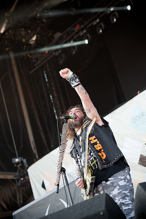 Soulfly @ Dour Festival 2014, foto 3, foto's door Magali Decamps - FrontView Magazine