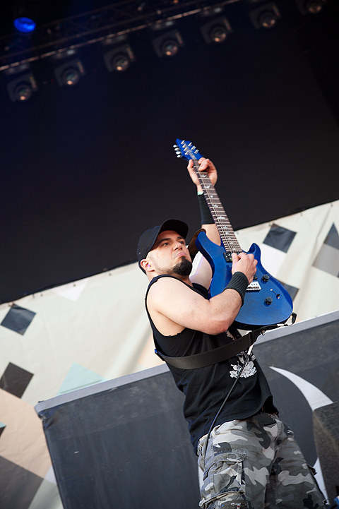 Soulfly @ Dour Festival 2014, foto 4, foto's door Magali Decamps - FrontView Magazine