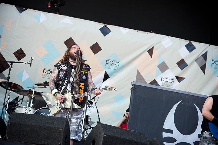 Soulfly @ Dour Festival 2014, foto 14, foto's door Magali Decamps - FrontView Magazine