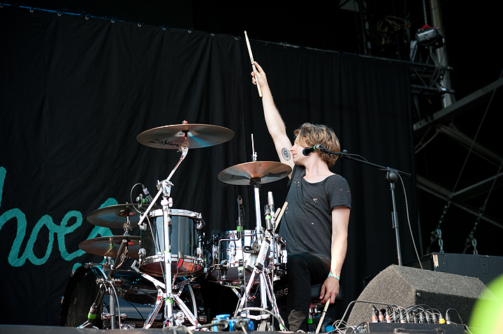 Blood Red Shoes @ Dour Festival 2014, picture 1, photographed by Magali Decamps - FrontView Magazine