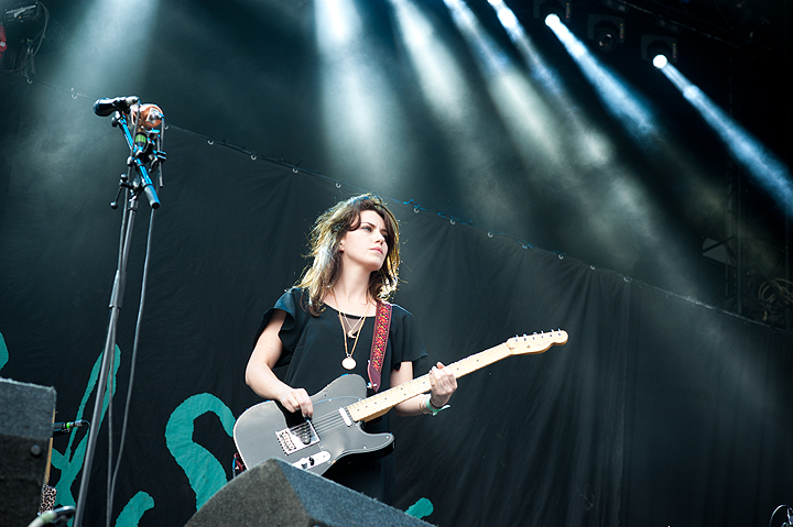 Blood Red Shoes @ Dour Festival 2014, picture 7, photographed by Magali Decamps - FrontView Magazine