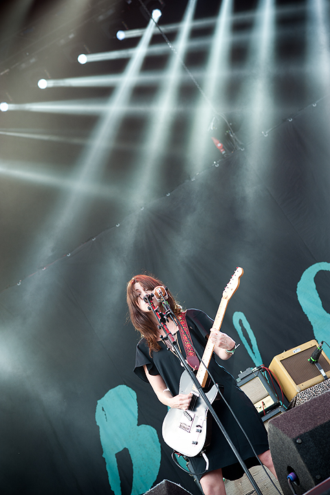 Blood Red Shoes @ Dour Festival 2014, picture 8, photographed by Magali Decamps - FrontView Magazine