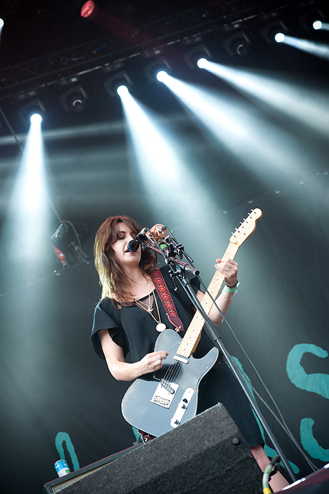 Blood Red Shoes @ Dour Festival 2014, picture 12, photographed by Magali Decamps - FrontView Magazine