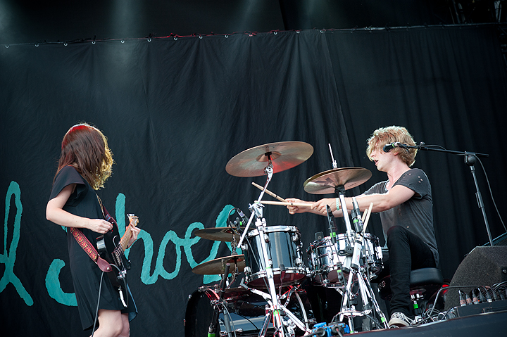 Blood Red Shoes @ Dour Festival 2014, picture 13, photographed by Magali Decamps - FrontView Magazine