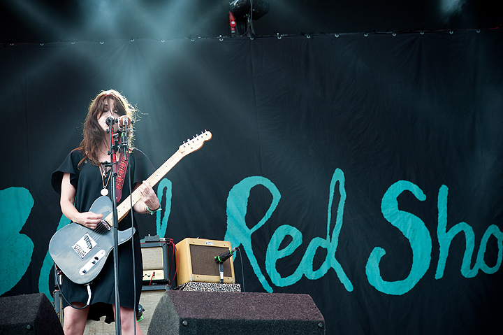 Blood Red Shoes @ Dour Festival 2014, picture 15, photographed by Magali Decamps - FrontView Magazine