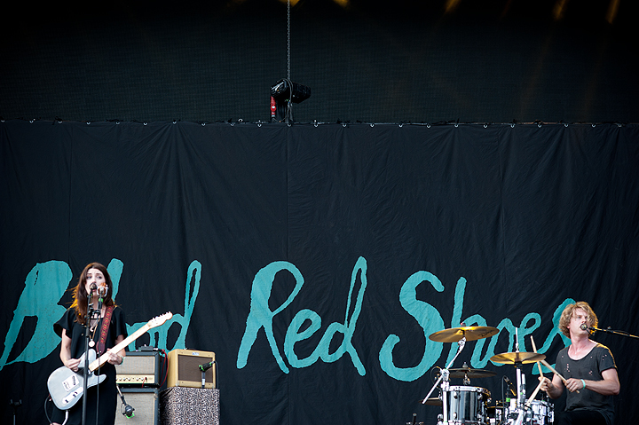 Blood Red Shoes @ Dour Festival 2014, picture 16, photographed by Magali Decamps - FrontView Magazine