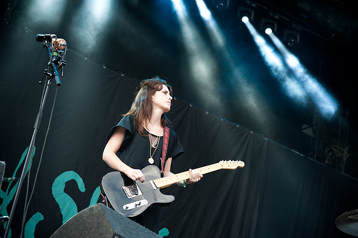 Blood Red Shoes @ Dour Festival 2014, picture 18, photographed by Magali Decamps - FrontView Magazine