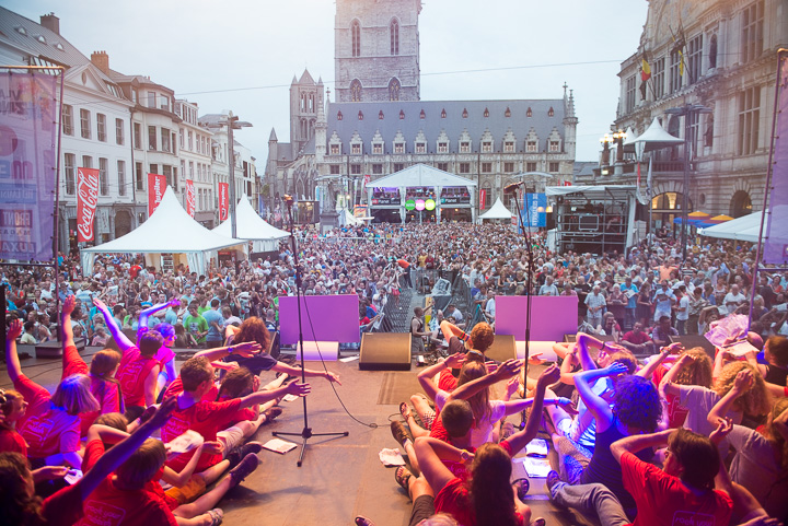Vlaanderen zingt 2014 @ Gentse Feesten - Sint Baafsplein, picture 61, photographed by Dimitri Vanlommel - FrontView Magazine